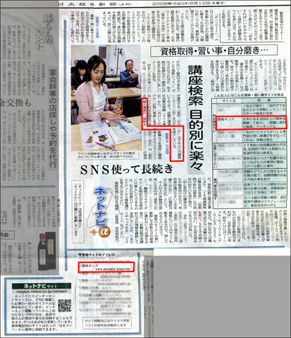 ２００８年６月１２日日本経済新聞（夕刊）