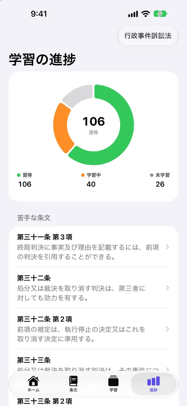 シグマ式条文暗記シリーズ 行政法編 スクリーンショット 4